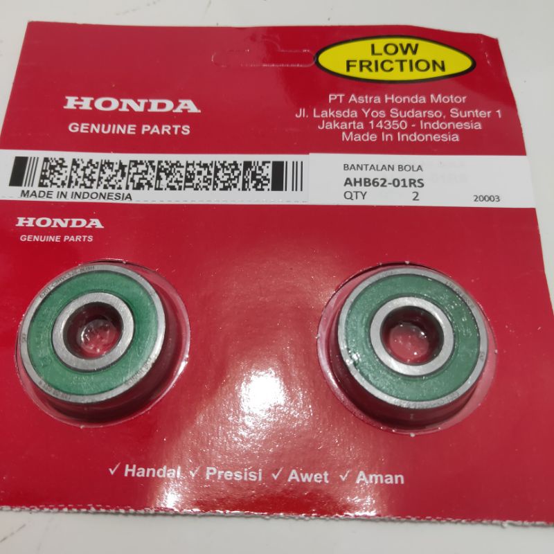 Jual Bearing roda depan honda 6201 kharisma beat vario 125 beat f1 (2 ...