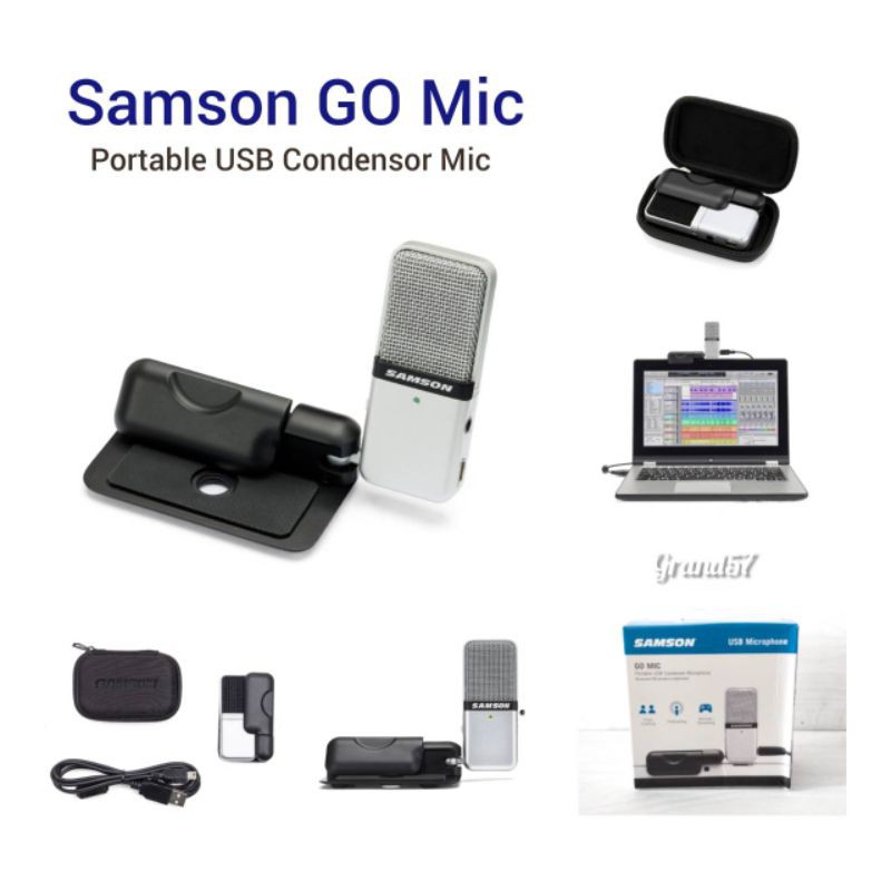 Samson GOMIC Go Mic USB Streaming Mic Recording Microphone+iPhone/iPad  Cable 