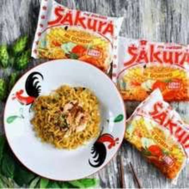 Jual MIE GORENG SAKURA 60 GRAM/ MI GORENG SAKURA MURAH/ MIH GORENG SAKURA/  MIE INSTAN MURAH | Shopee Indonesia