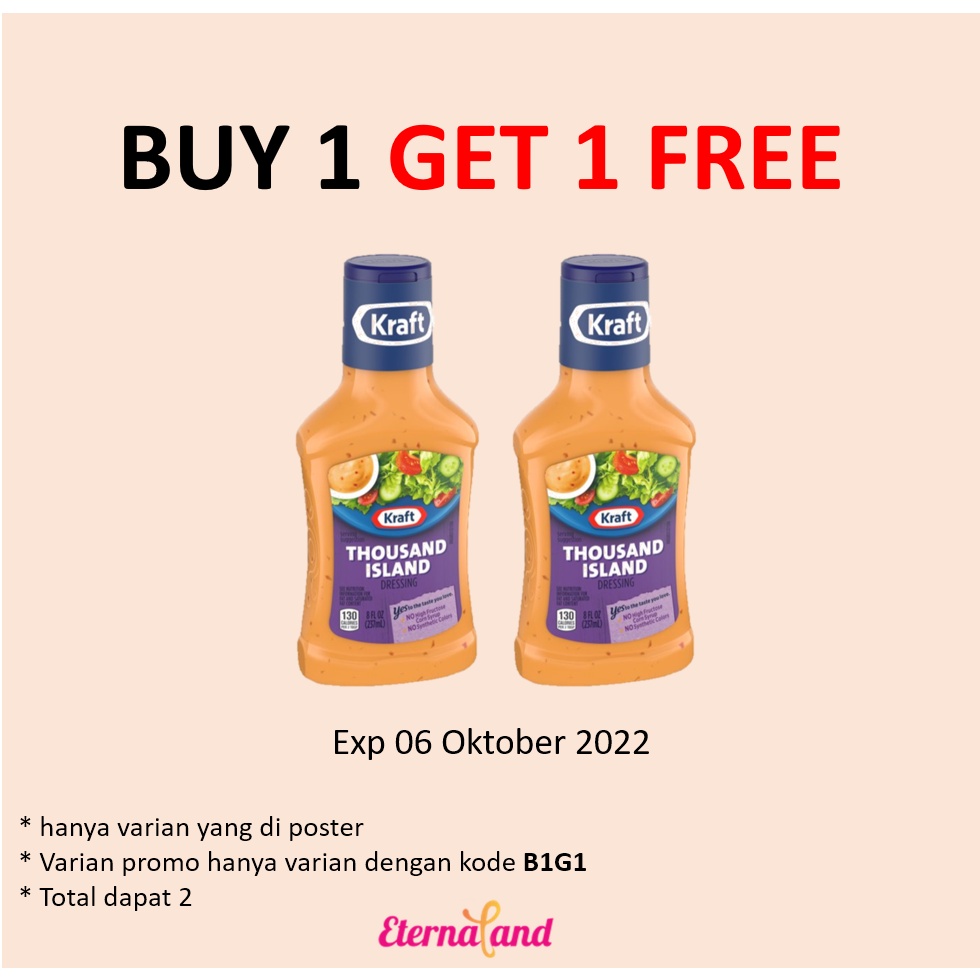 Jual Kraft Thousand Island Dressing - saus salad | Shopee Indonesia