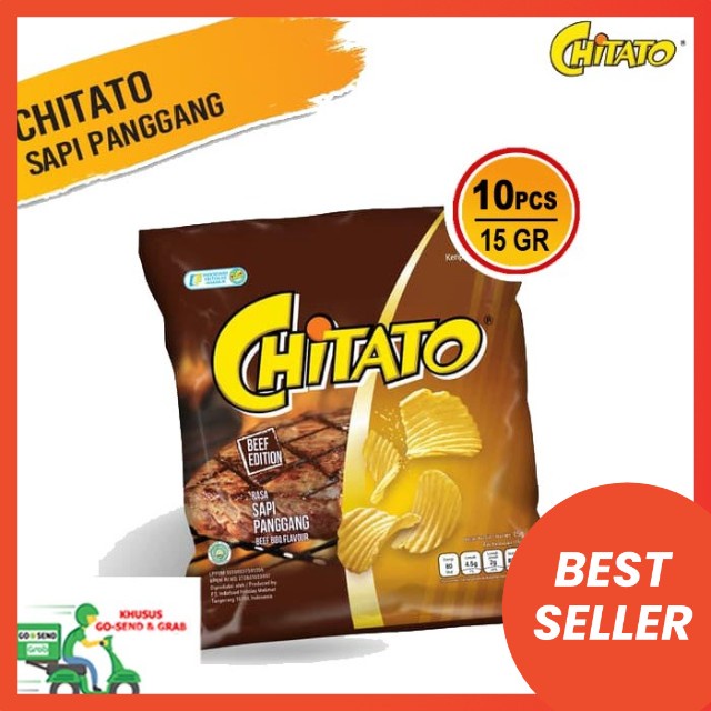 Jual Chitato Sapi Panggang 1 Renceng Isi 10 Pcs @ 15g | Shopee Indonesia