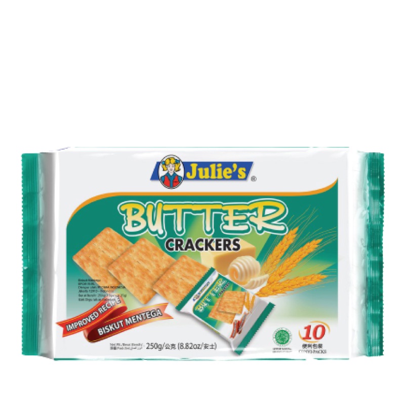 Jual Julie's Butter Cracker Biskuit 250 gr Shopee Indonesia