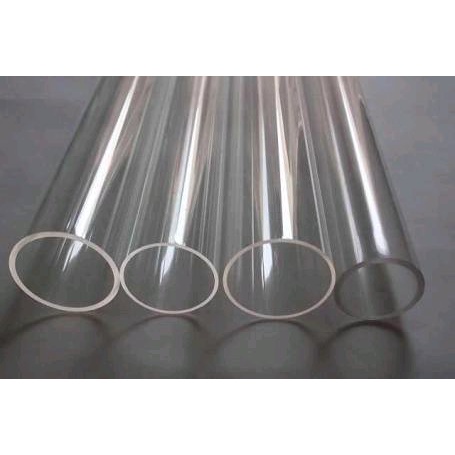 QUARKZMAN Ronde buis van transparant acryl, 17 mm, ID, 20 mm