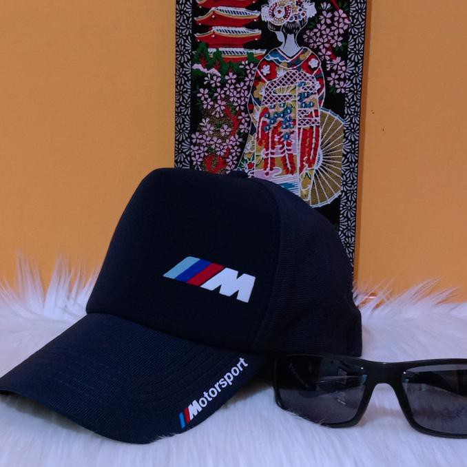 Jual Original# Topi Bmw M Logo Built Up Cap Flexfit Limited - Putih Dan ...