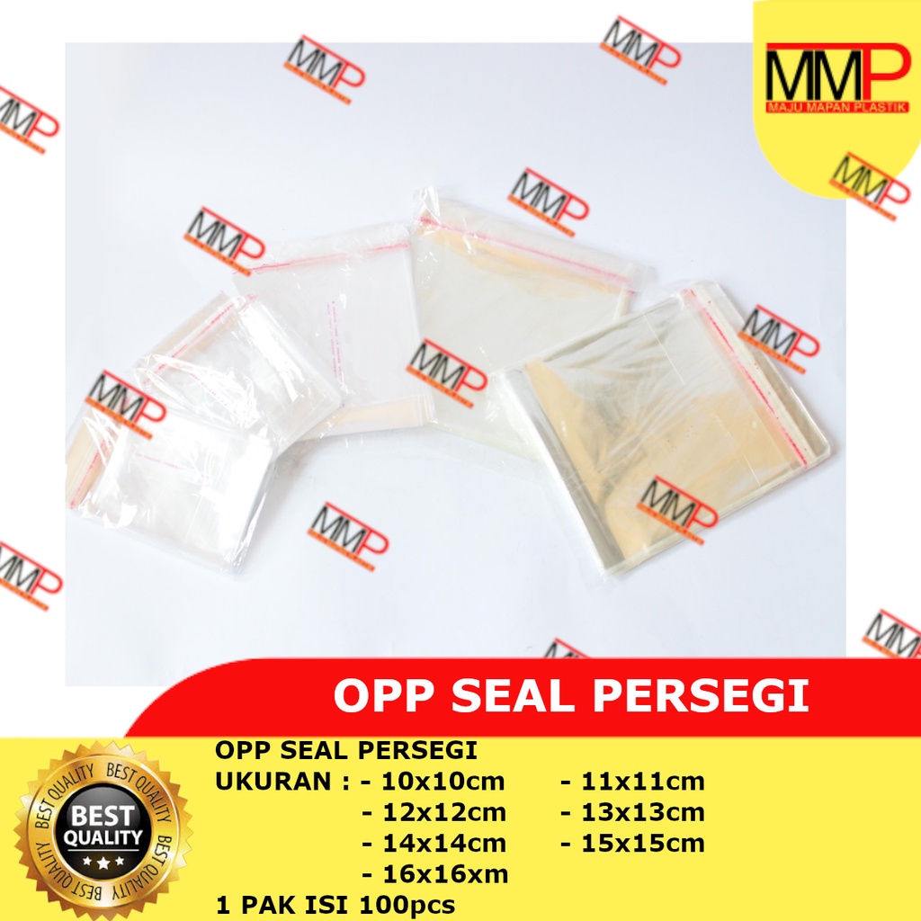 Jual 100 Pcs Plastik Opp Seal Persegi Plastik Lem 10x10 11x11 12x12 13x13 14x14 15x15 16x16 9778