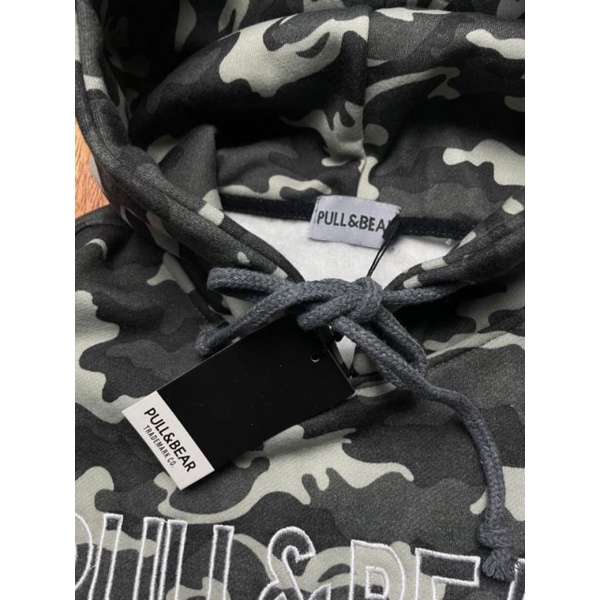 Jual HOODIE CAMO PULL BEAR HOODIE LORENG PUL BEAR Shopee Indonesia