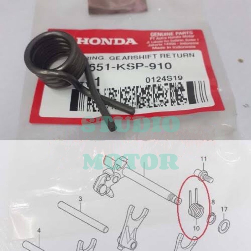 Jual Per Pir Balik Operan Ovoran Oporan Spring Gearshift Return Verza