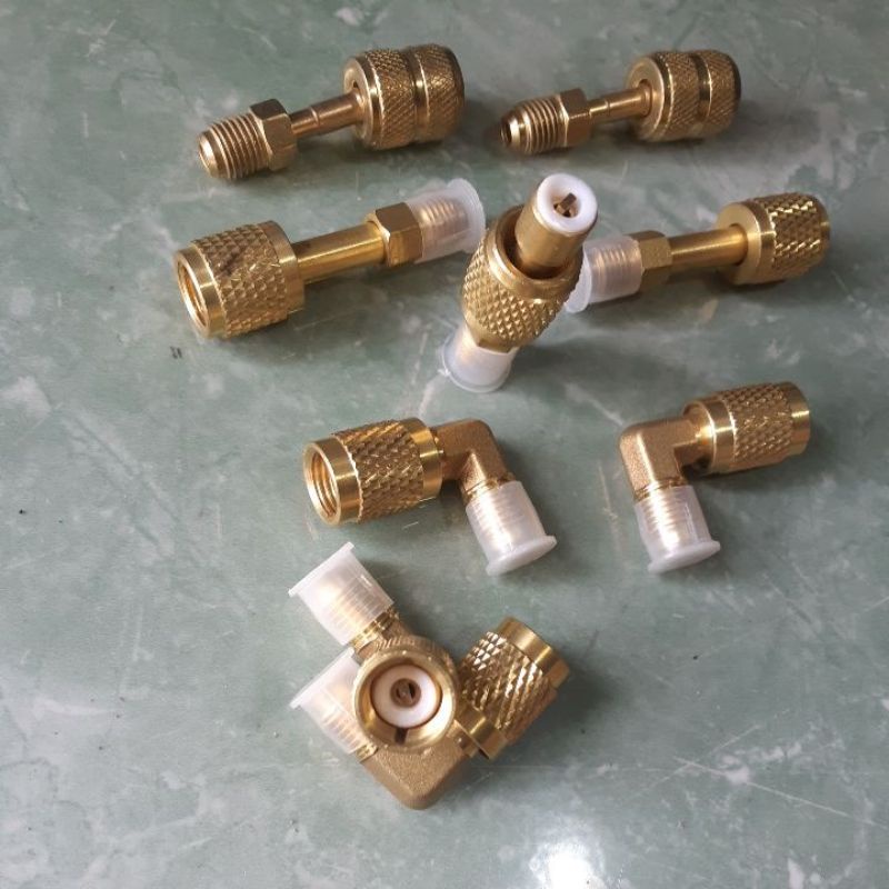 Jual adaptor nepel R32 R410 sambungan pakai selang R22 | Shopee Indonesia