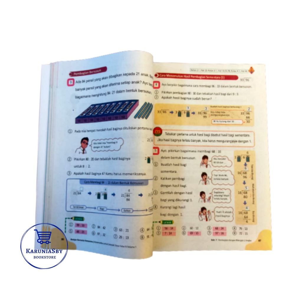 Jual Buku Siswa Kelas 4 SD Matematika Volume 1 Kurikulum Merdeka B5 ...