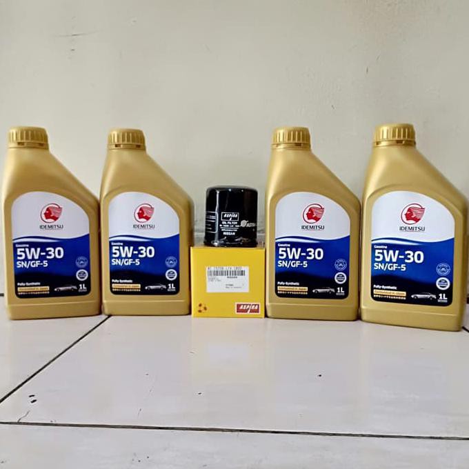 Jual Paket Oli Mesin Mobil Idemitsu 5W30 FS 4Ltr Filter Oli Nissan Livina Shopee Indonesia