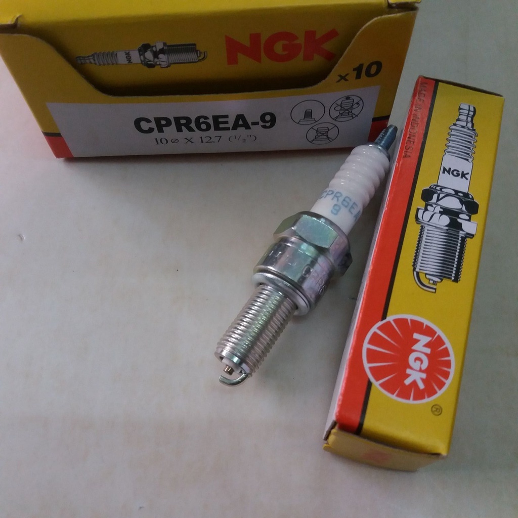Jual BUSI CPR6 NGK PUTIH PANJANG (PER 10PC) | Shopee Indonesia