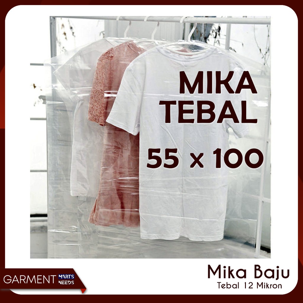 Jual Mika Baju Dewasa 55x100 Cover Plastik Pelindung Pakaian Plastik Tebal Shopee Indonesia 6272