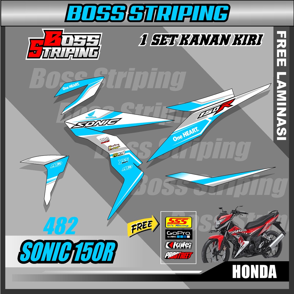 Jual Sticker Stiker Striping Honda SONIC 150R 150 R - Setiker List ...