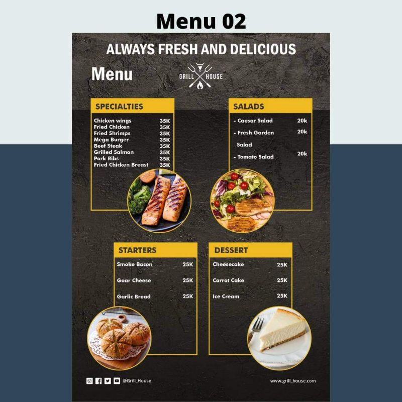 Jual CETAK DAFTAR MENU FREE DESAIN RESTO CAFE RUMAH MAKAN DLL SUDAH ...