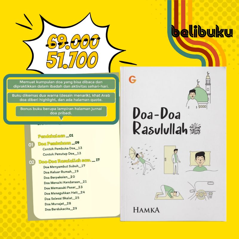 Jual Doa-doa Rasulullah Buya Hamka GIP buku doa muslim | Shopee Indonesia