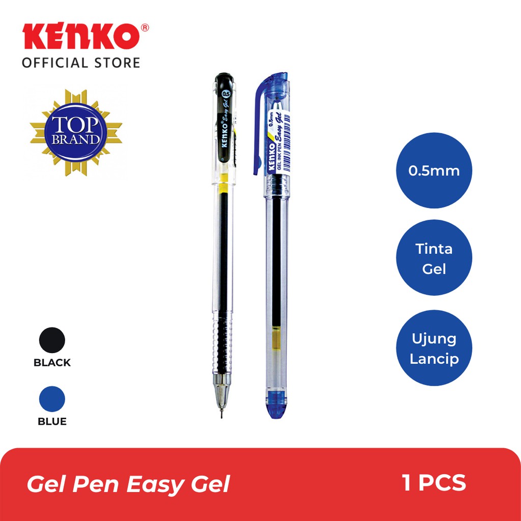 Jual Kenko Gel Pen Easy Gel (1 Pcs) | Shopee Indonesia