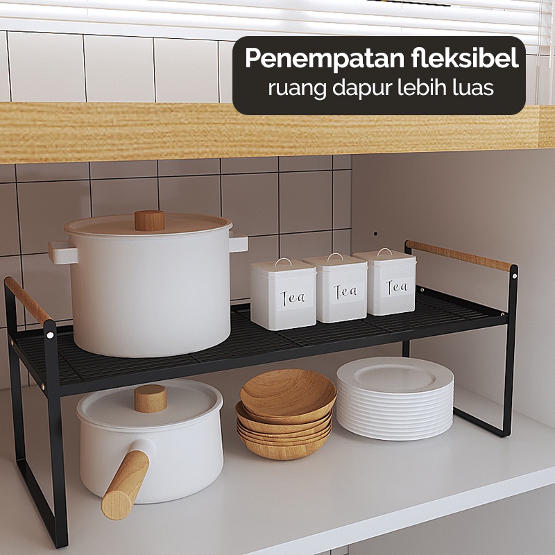 Jual Inaso Rak Lemari Kabinet Kitchen Rak Panci Bawah Wastafel Rak Bumbu Dapur Tempat Bumbu