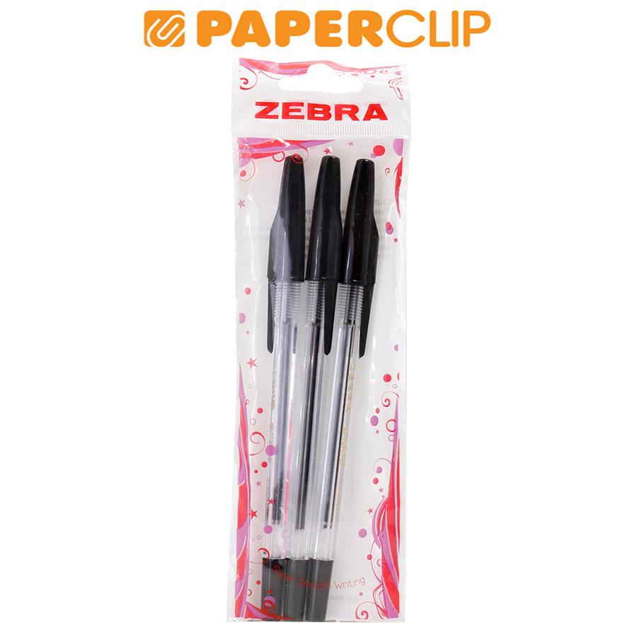 BALLPOINT ZEBRA B-1000 TRANSPARENT ISI 3 BLACK