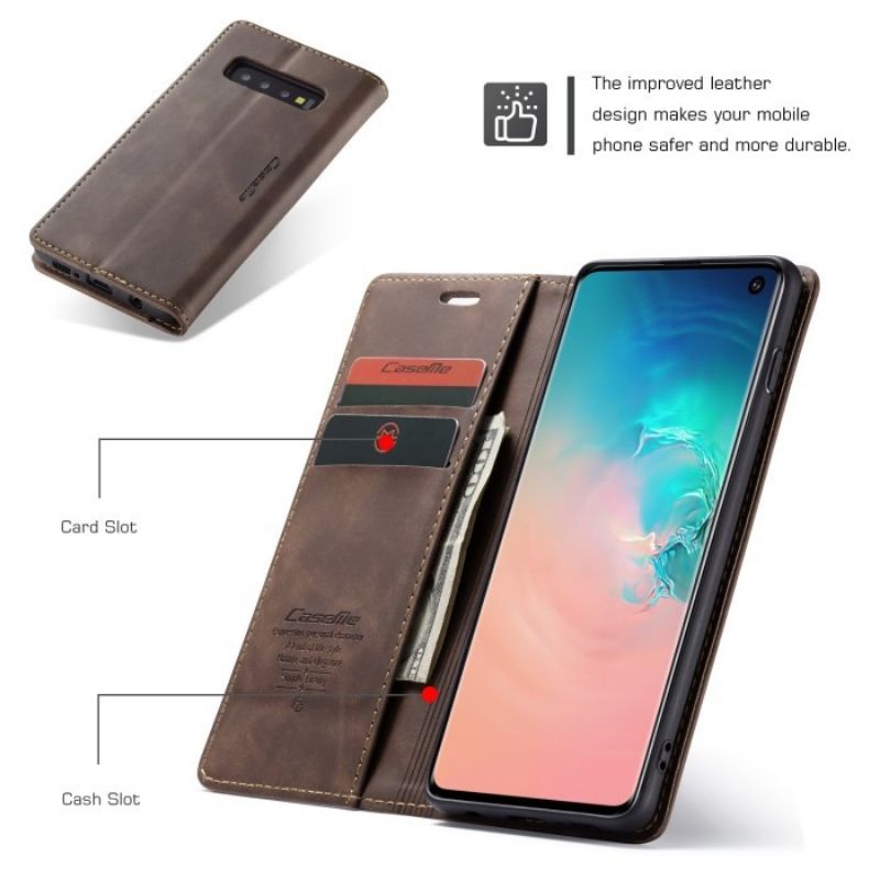 Jual Flip Case Samsung S10 S10 Plus Original CASEME Leather