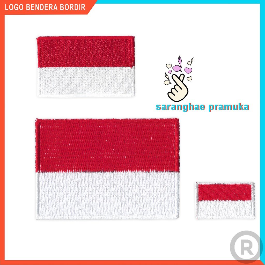 Jual Bendera Merah Putih Bordir Patch Logo Indonesia Bordir Untuk ...