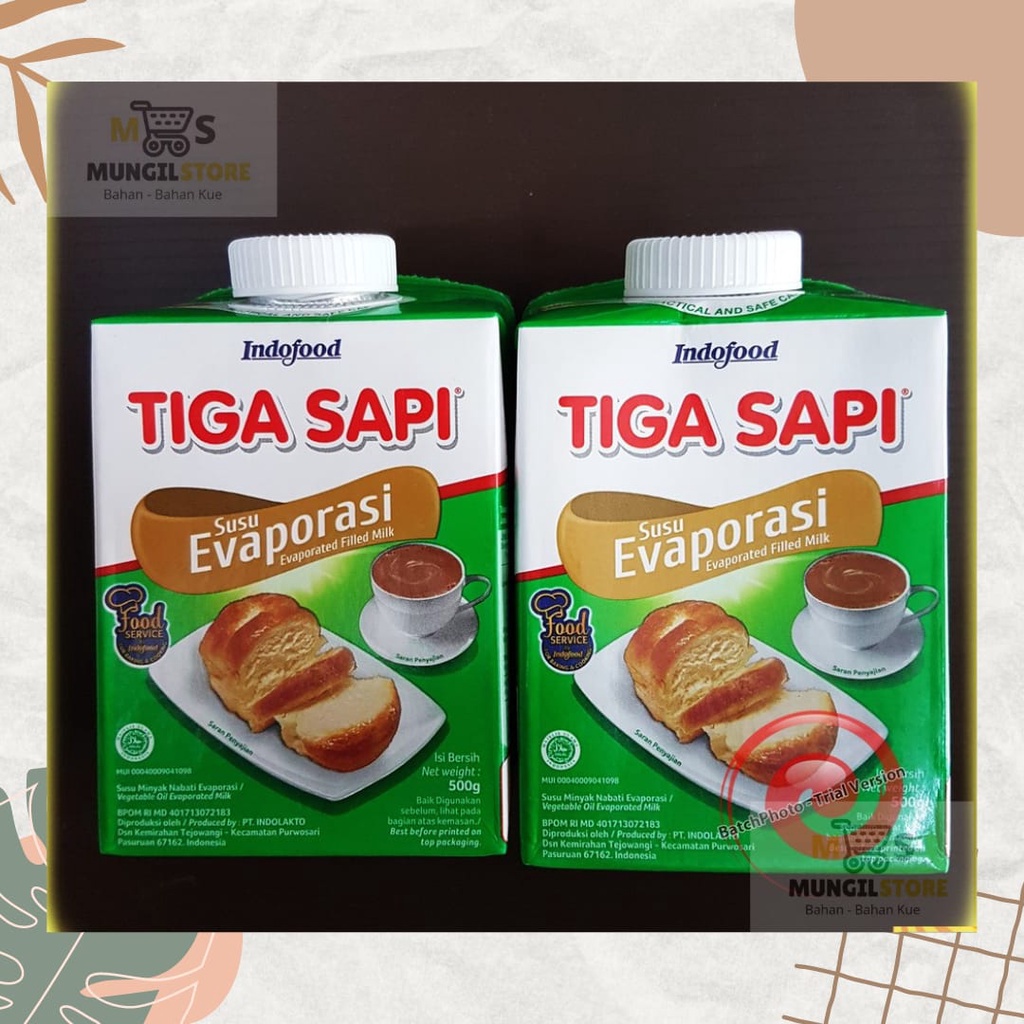 Jual Susu Evaporasi Tiga Sapi Indofood 500g | Shopee Indonesia