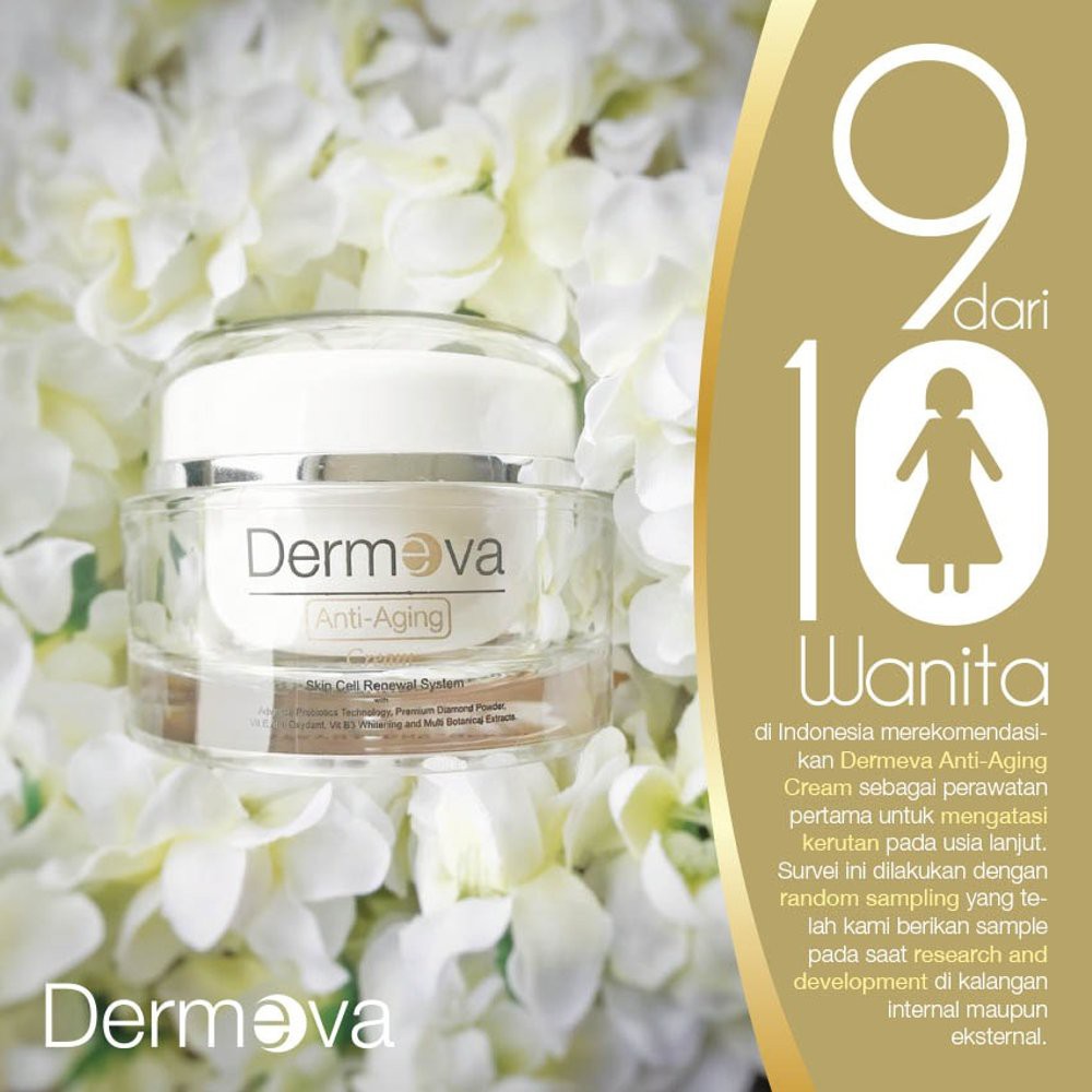 Jual READY ( ORIGINAL KEMASAN BARU ) DERMEVA ANTI AGING CREAM ORIGINAL ...