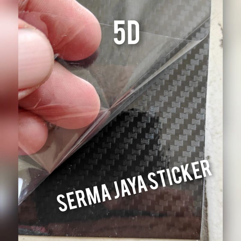 Jual Stiker Sticker Skotlet Carbon Karbon 5d Glossy Hitam Ada Lapisan