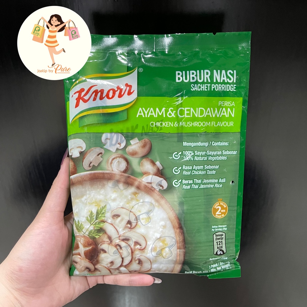 Jual Knorr Bubur Nasi Sachet Porridge Ayam And Cendawan Chicken