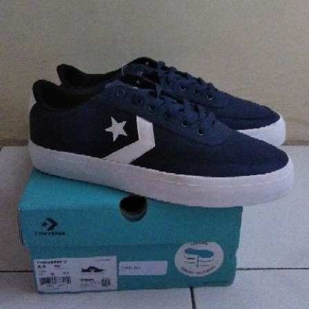 Jual SEPATU CONVERSE COURTLANDT NAVY WHITE ORIGINAL 100 BNIB