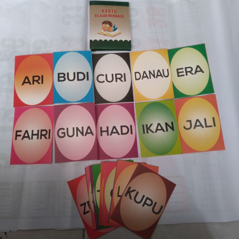 Jual Flashcard / Kartu belajar membaca | Shopee Indonesia