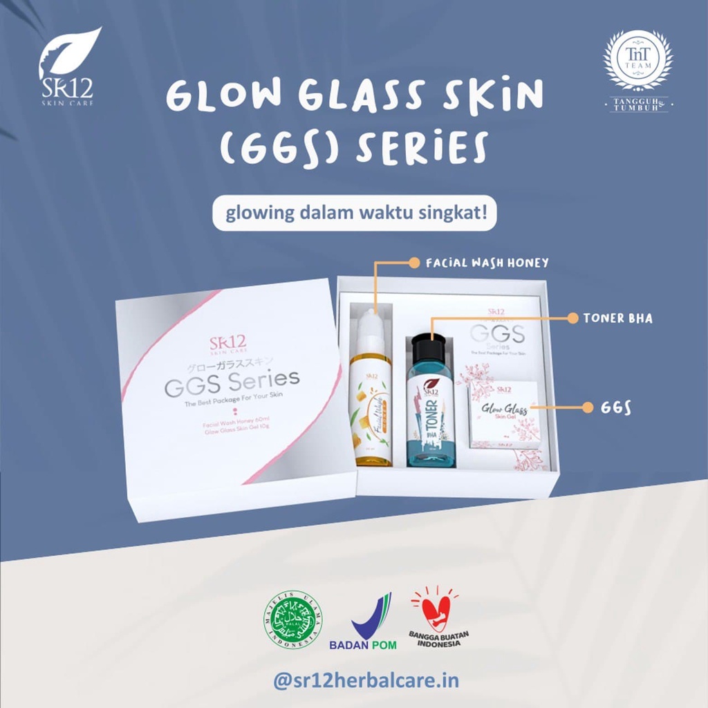 Jual Ggs Series Sr12 Paket Glowing Glow Glass Skin Magic Glow Glass Skin Gel Red Gel Bpom 3647