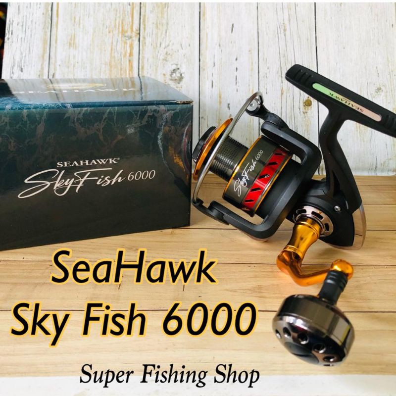Jual Reel SeaHawk SkyFish 6000 POWER HANDLE | Shopee Indonesia