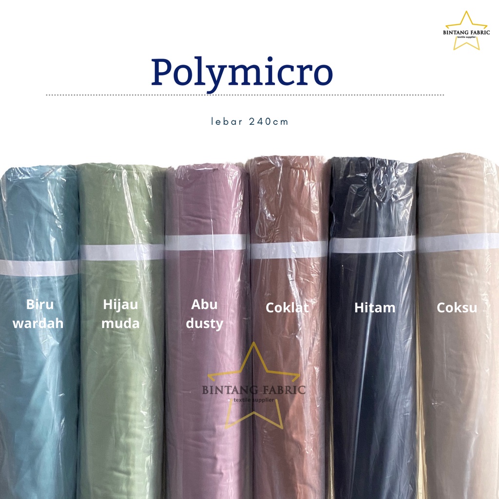 Jual 1 Rol Bahan Kain Polymicro ± 100 meter | Shopee Indonesia