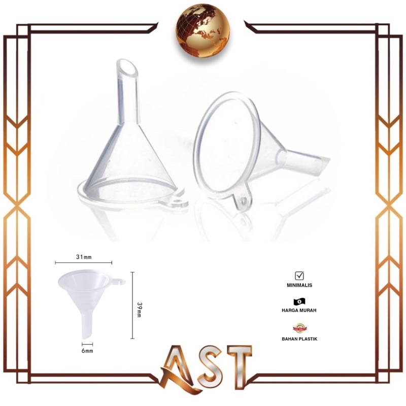 Jual Corong mini Plastik Funnel Minyak Parfum Oil Saringan Botol Kecil ...