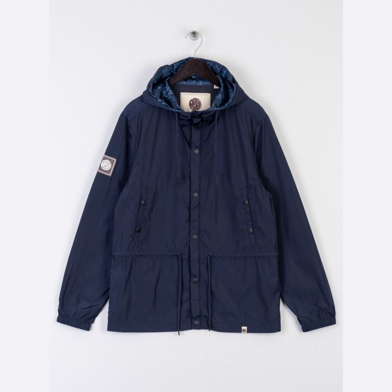Jual Pretty Green Ridley Jacket Navy Original | Shopee Indonesia