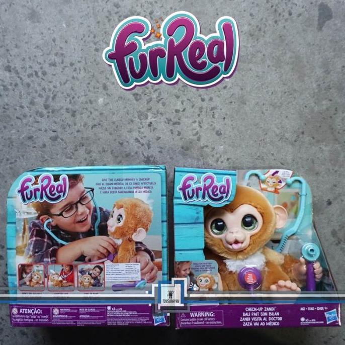 Jual Furreal CHECK UP ZANDI Bisa bersuara Interaksi Fur Real Monkey