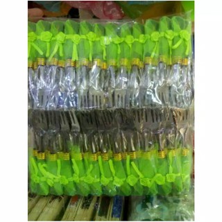 Jual Souvenir Pernikahan Sendok Puding Kemasan Plastik Tile Isi Pcs