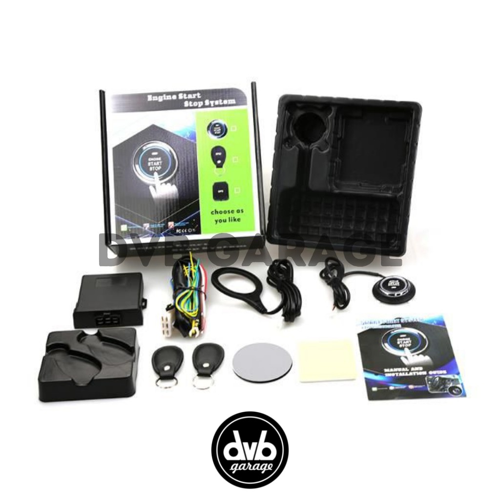 Jual TOMBOL ENGINE START STOP SWITCH RFID KEYLESS ALARM IMMOBILIZER ...