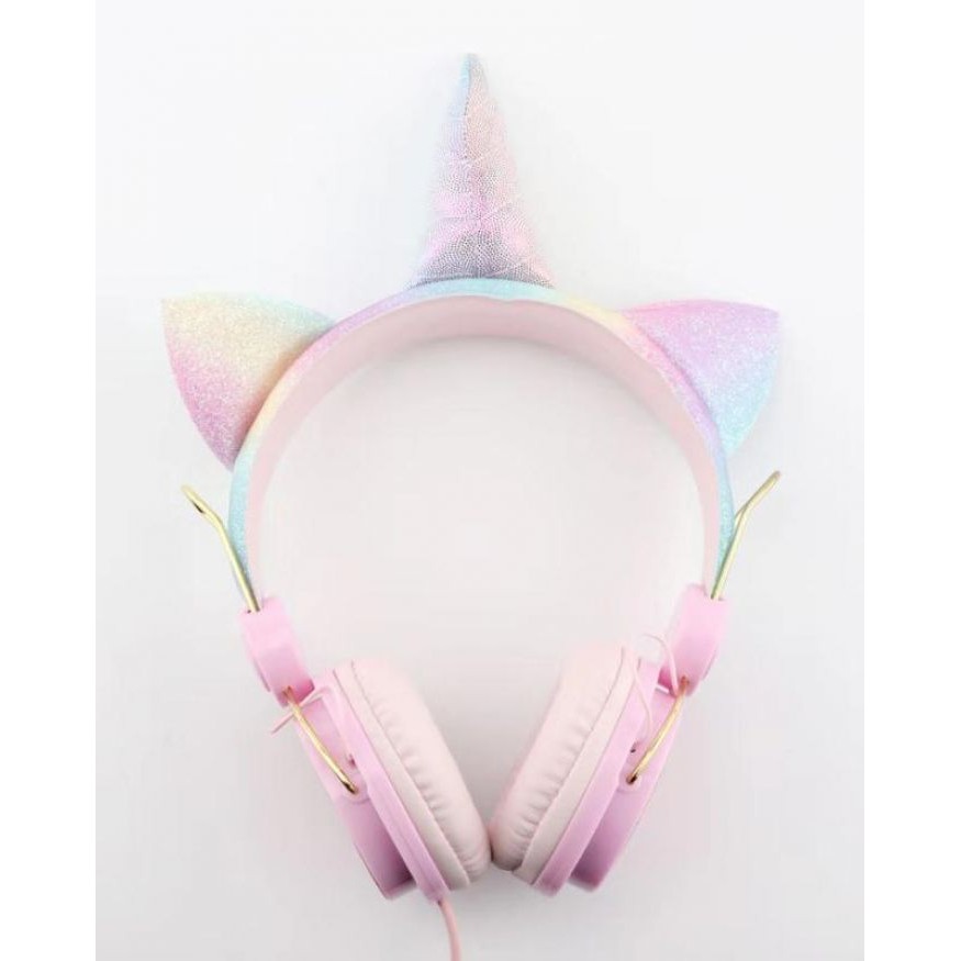 Janicebabyshop BN HEADSET UNICORN HEADPHONE ANAK DEWASA HEADSET ANAK SEKOLAH ONLINE DARING