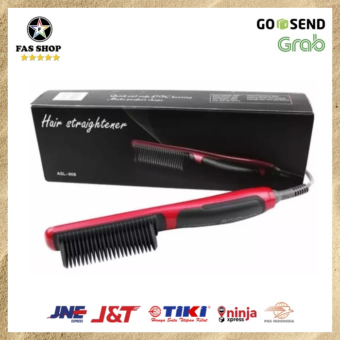 Jual Fast Hair Straightener Comb Brush ASL 908 Shopee Indonesia