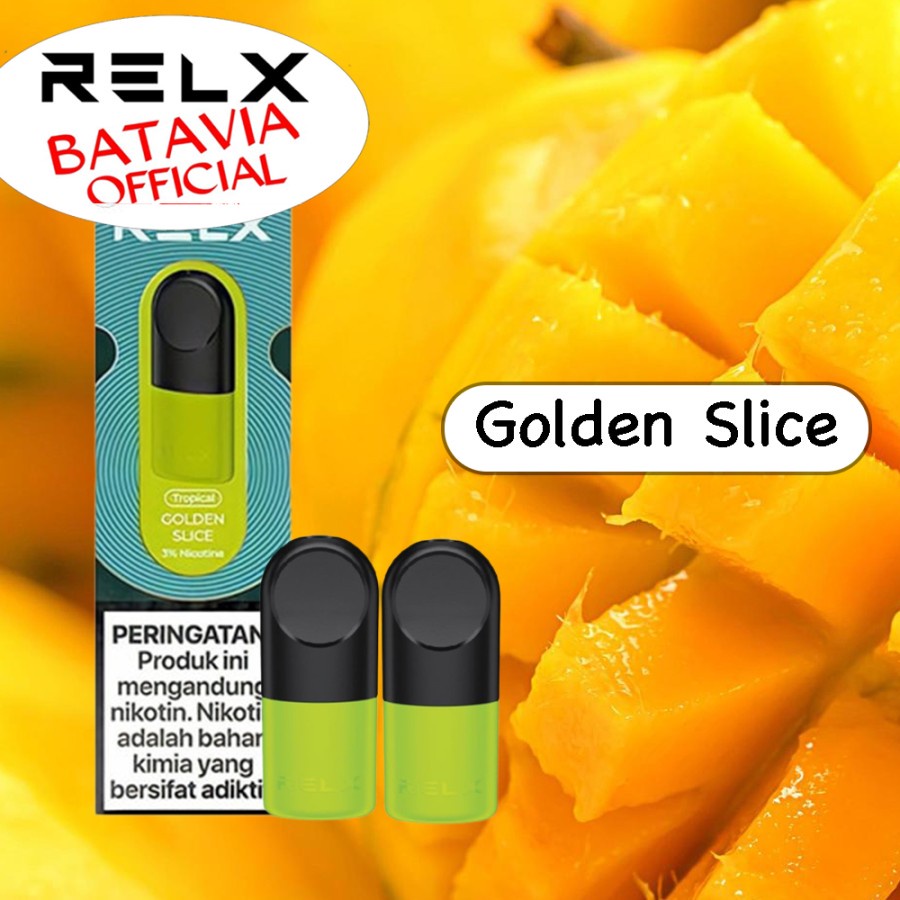 Jual RELX Infinity Pod Pro GOLDEN SLICE MANGO 1 BOX ISI 2 Shopee