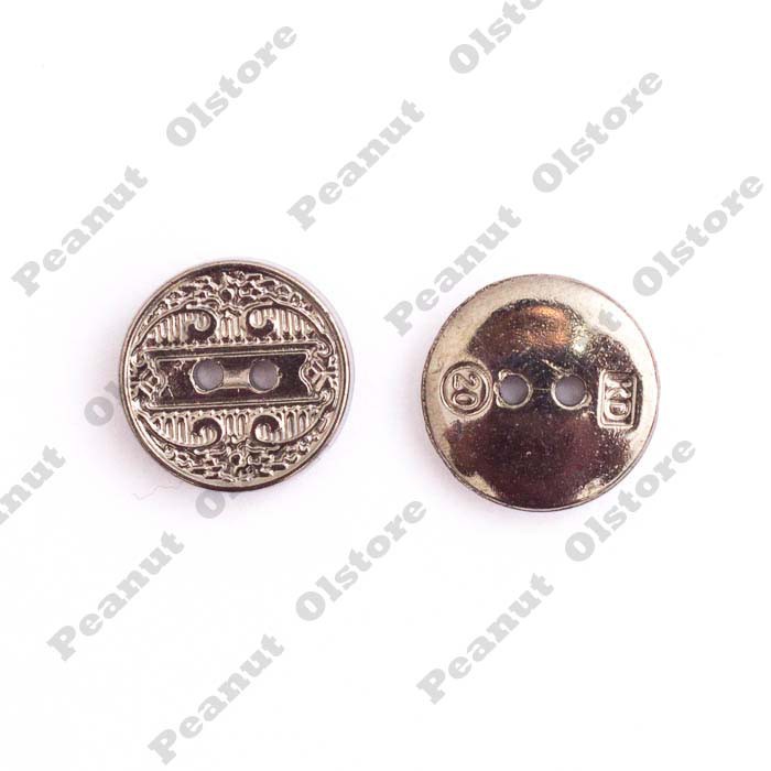 Jual ( Harga per 6 biji ) Kancing 1,2cm gunmetal / perak gelap lock ...