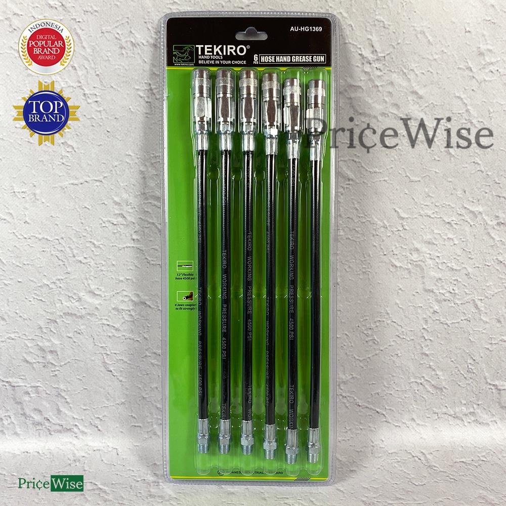 Jual Selang Pompa Gemuk Tangan Set 6 pcs Tekiro / Hose Hand Grease Gun
