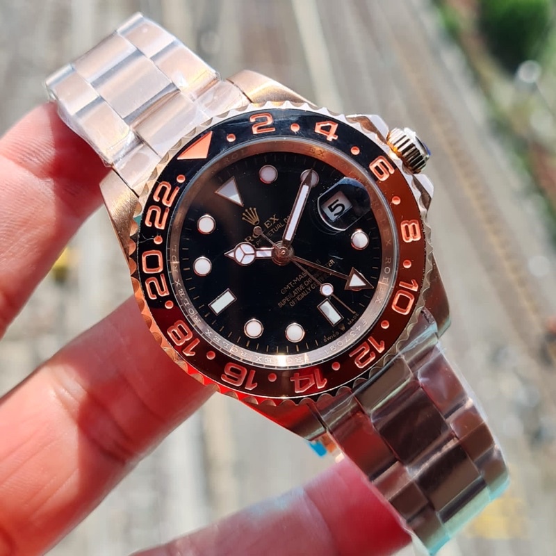 Jual JAM TANGAN R0LEX GMT MASTER ORIGINAL BM AUTOMATIC | Shopee Indonesia