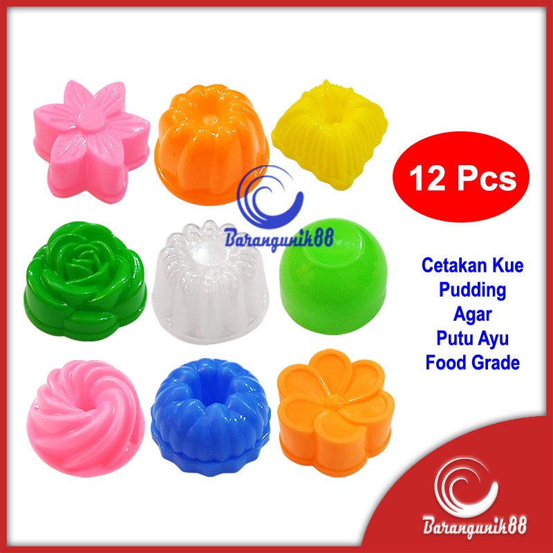 Jual Cetakan Kue Puding Agar Putu Ayu Food Grade 12 Pcs Shopee Indonesia