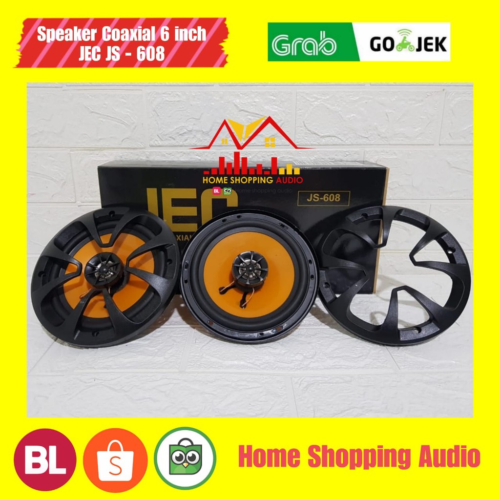 Jual Speaker Coaxial 6 Inch JEC JS 608 2Way 200W Speaker Coaxial JEC JS