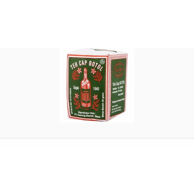 Jual Cap Botol Hijau Teh Bubuk 40G | Shopee Indonesia