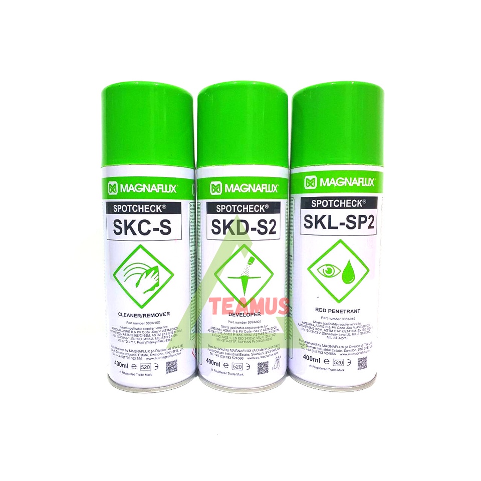 Jual MagnaFlux Spotcheck Harga Perset - Cleaner, Developer, Red ...