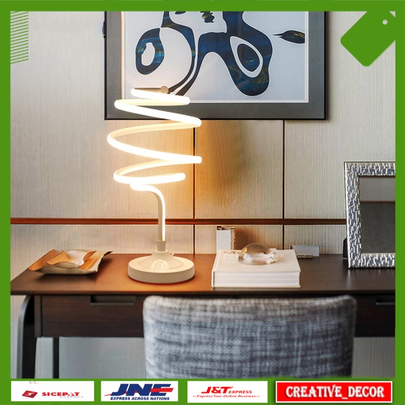 Jual Lampu Meja Dekorasi Nordic Table Lamp LED Desk Lamp Iron Aluminum ...