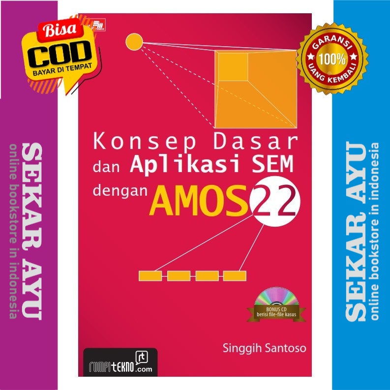 Jual Buku Konsep Dasar Dan Aplikasi Sem Dengan Amos 22 Singgih Santoso